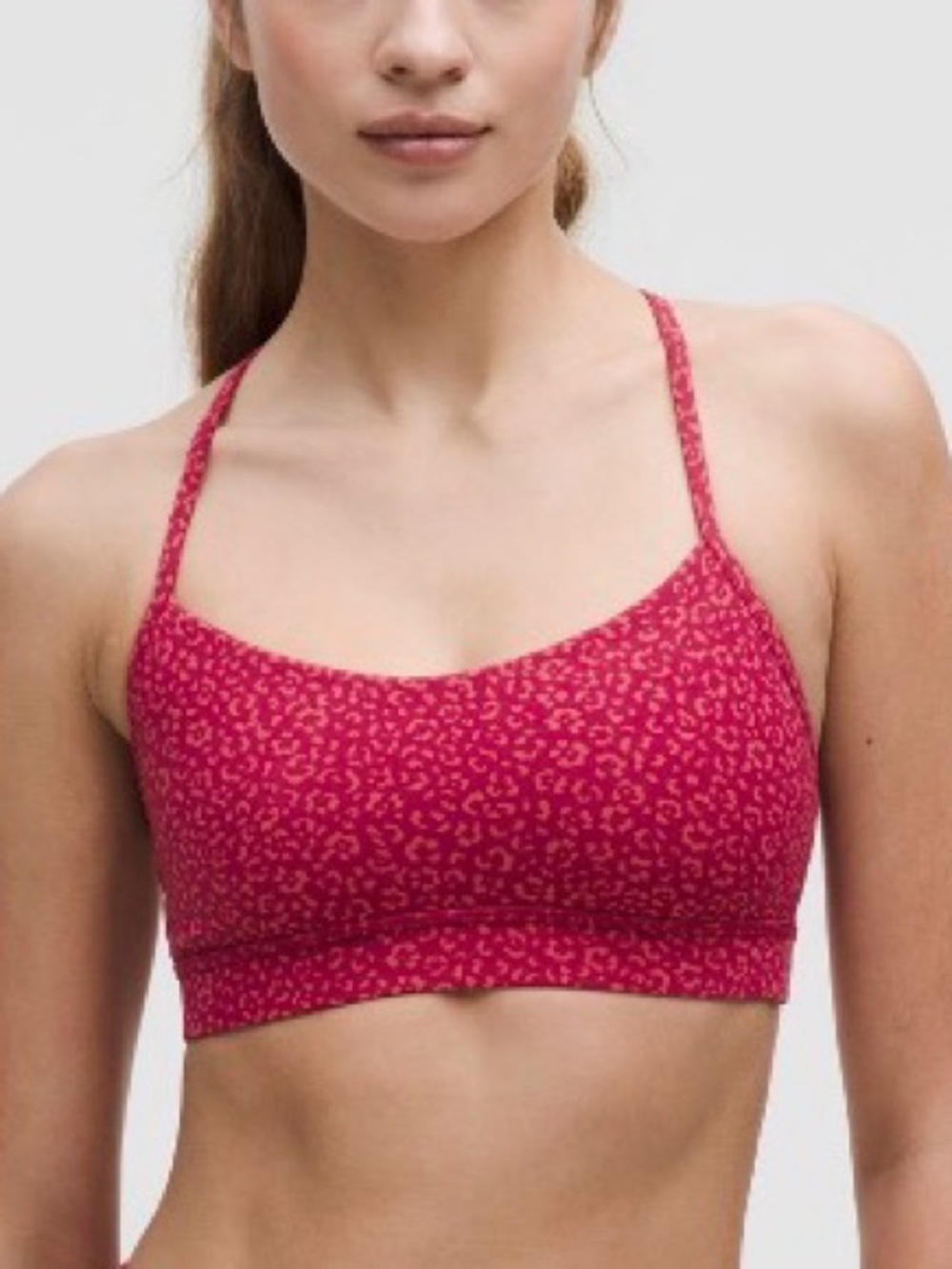 lululemon athletica Flow Y Nulu Light Support Bra (A-C Cups) - leopard magenta